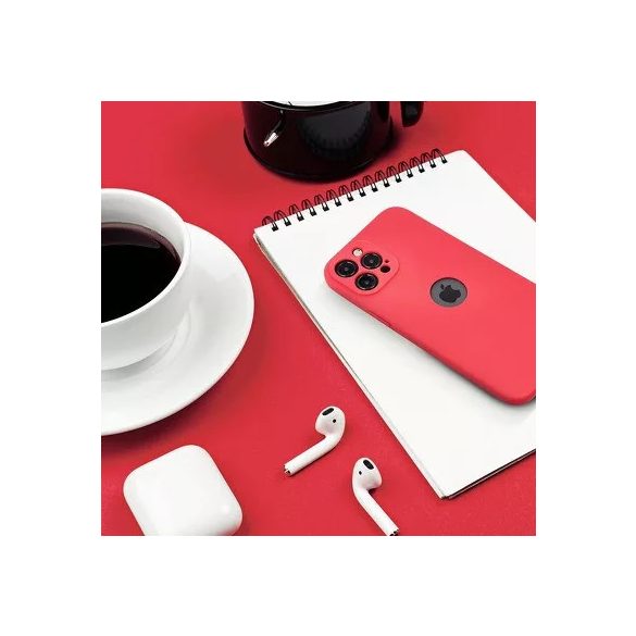 Silicone Soft Case iPhone 13 Pro hátlap, tok, piros