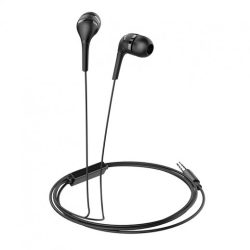   Hoco Drumbeat M40 vezetékes headset, fülhallgató, 3.5mm jack, fekete