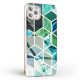 Marble Cosmo 08 iPhone 11 Pro márvány mintás, hátlap, tok, zöld