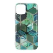 Marble Cosmo 08 iPhone 12 Mini márvány mintás, hátlap, tok, zöld