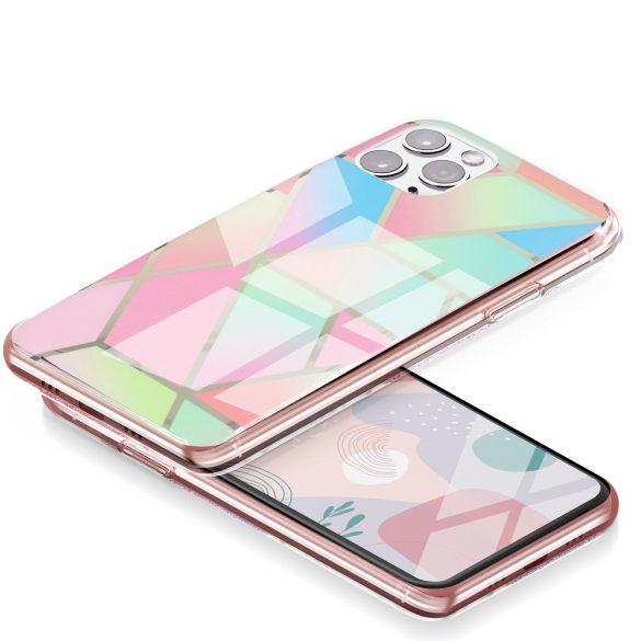 Marble Cosmo 04 iPhone 12 Pro Max márvány mintás, hátlap, tok, színes