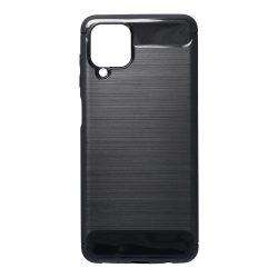   Forcell Carbon Case Flexible Samsung Galaxy A12 hátlap, tok, fekete