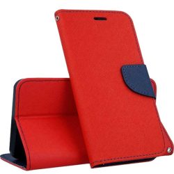   Smart Fancy Huawei P Smart/Y7 oldalra nyíló tok, piros-kék