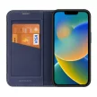 Dux Ducis Skin X2 oldalra nyíló tok iPhone 14 Plus tok patenttal, kék