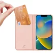 Dux Ducis Skin Pro oldalra nyíló tok to iPhone 14 Plus, rózsaszín