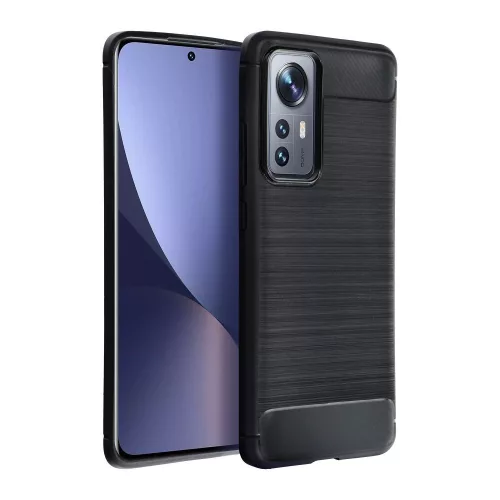 Carbon Case Xiaomi Redmi Note 9S/9 Pro hátlap, tok, fekete