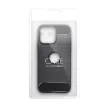 Carbon Case Iphone 12 Pro Max hátlap, tok, fekete