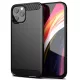 Carbon Case Iphone 12/12 Pro hátlap, tok, fekete