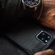 Carbon Case Samsung Galaxy S21 Plus hátlap, tok, fekete