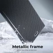LUNA Book Carbon oldalra nyíló tok SAMSUNG A52 5G/A52 LTE ( 4G )/A52s 5G, fekete
