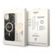 Guess Szett GUBPP14SHMEACSK Tok + Magsafe töltő iPhone 14 6.1" hátlap, Marble, fekete