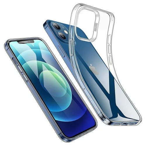 Super Slim 0,5 mm szilikon hátlap, tok IPHONE 13, átlátszó