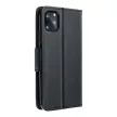 Smart Fancy oldalra nyíló tok iPhone 14 Pro, fekete