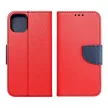 Smart Fancy oldalra nyíló tok iPhone 14 Pro, piros, sötétkék