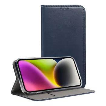   Smart Magnetic Xiaomi Redmi Note 12 Pro Plus 5G oldalra nyíló tok, sötétkék