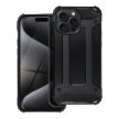 Hybrid Armor Tough Rugged ütésálló tok iPhone 15 Pro Max, fekete
