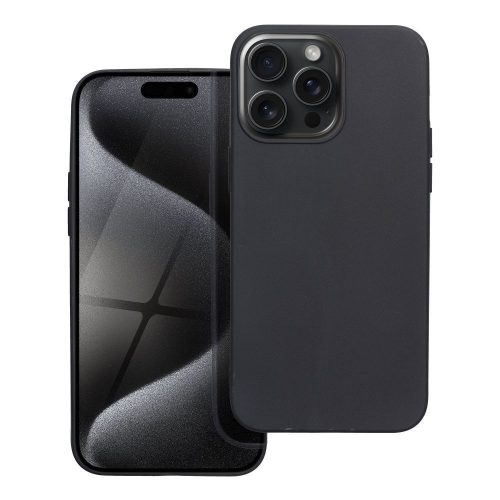 Matt TPU tok iPhone 15 Pro Max, fekete