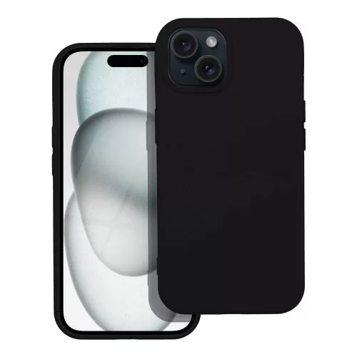 SILICONE tok iPhone 15 Plus, fekete