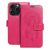 MEZZO Book case, oldalra nyíló tok iPhone 15 Pro álomcsapdás, rózsaszín
