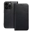 Smart Magnetic Iphone 15 oldalra nyíló tok, fekete