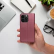Smart Magnetic Iphone 15 Plus oldalra nyíló tok, bordó