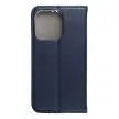 Smart Magnetic Iphone 15 Pro oldalra nyíló tok, sötétkék