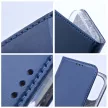 Smart Magnetic Iphone 15 Pro oldalra nyíló tok, sötétkék