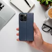 Smart Magnetic Iphone 15 Pro oldalra nyíló tok, sötétkék