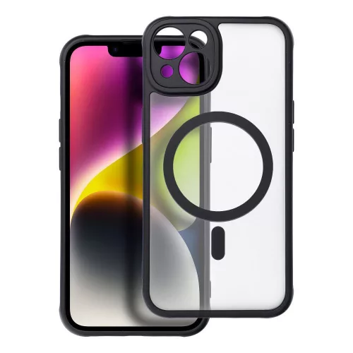 FULL matt MAG COVER tok MagSafe for iPhone 14, fekete