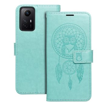   MEZZO Book case, oldalra nyíló tok XIAOMI Redmi Note 12S dreamcatcher, zöld