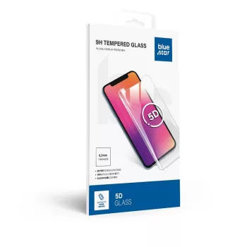   Blue Star edzett üvegfólia APP iPhone 15 Pro 5D teljes borítás, fekete