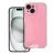 Blink Clear Case IPHONE 15 2mm csillámos szilikon hátlap, tok, rózsaszín