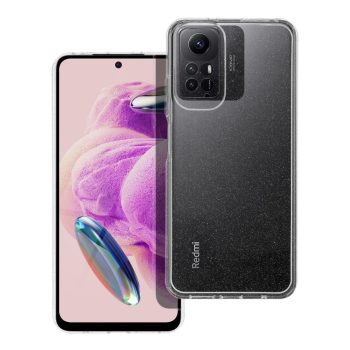   Blink Clear Case XIAOMI Redmi Note 12S 2mm csillámos szilikon hátlap, tok, átlátszó