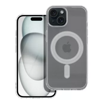   CLEAR MAG COVER tok MagSafe for iPhone 15 hátlap, tok, átlátszókal