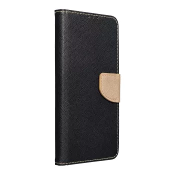   Smart Fancy oldalra nyíló tok Samsung Galaxy S24 Plus, arany, fekete