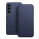 DUAL POCKET Book oldalra nyíló tok Samsung Galaxy S24 Plus, sötétkék