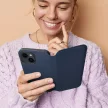 DUAL POCKET Book oldalra nyíló tok Samsung Galaxy S24 Plus, sötétkék