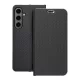 LUNA Book Carbon oldalra nyíló tok Samsung Galaxy S24 Plus, fekete