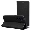 LUNA Book Carbon oldalra nyíló tok Samsung Galaxy S24 Plus, fekete