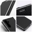 LUNA Book Carbon oldalra nyíló tok Samsung Galaxy S24 Plus, fekete