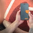 CANVAS oldalra nyíló tok Samsung Galaxy S24 Plus, sötétkék