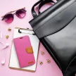 CANVAS oldalra nyíló tok Samsung Galaxy S24 Plus, rózsaszín