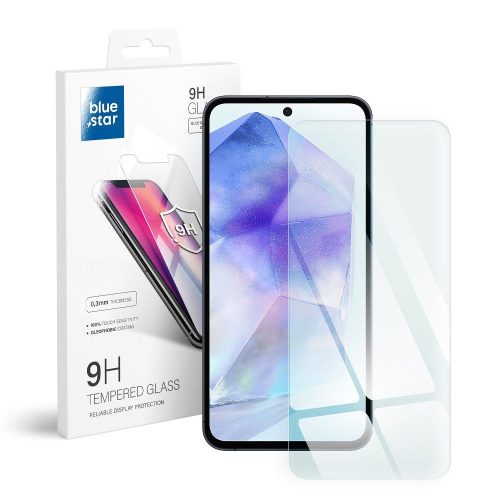 Blue Star edzett üvegfólia (2D nem teljes kijelzős sík üvegfólia) SAMSUNG Galaxy A55 5G