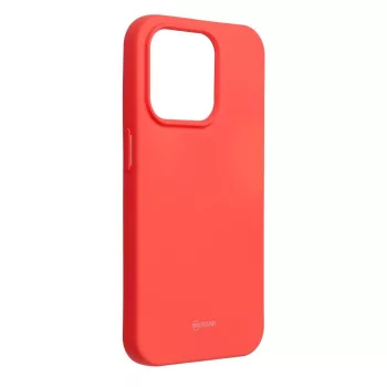   Roar Jelly Case hátlap, tok iPhone 15 Pro iPhone 15 Pro barack, rózsaszín