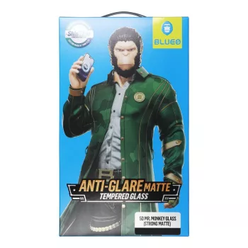   5D Mr. Monkey Glass Apple iPhone 15 Pro, (Strong Matt), fekete
