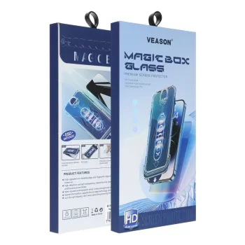   6D Pro Veason teljes kijelzős üvegfólia iPhone 14 Pro, fekete