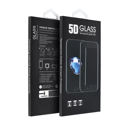5D Full Glue edzett üvegfólia iPhone 14 Pro Privacy, fekete