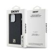 DKNY case for IPHONE 13 Pro Magsafe hátlap, tok DKHMP13LPSHRPSK Repeat Pattern W/Stack Logo, fekete