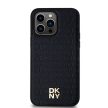DKNY case for IPHONE 13 Pro Max Magsafe hátlap, tok DKHMP13XPSHRPSK Repeat Pattern W/Stack Logo, fekete
