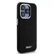 DKNY case for IPHONE 14 Pro Magsafe hátlap, tok DKHMP14LSMCHLK W/Horizontal Metal Logo, fekete